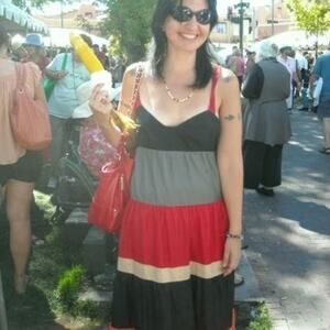 Armani exchange maxi sundress multi colored size 8